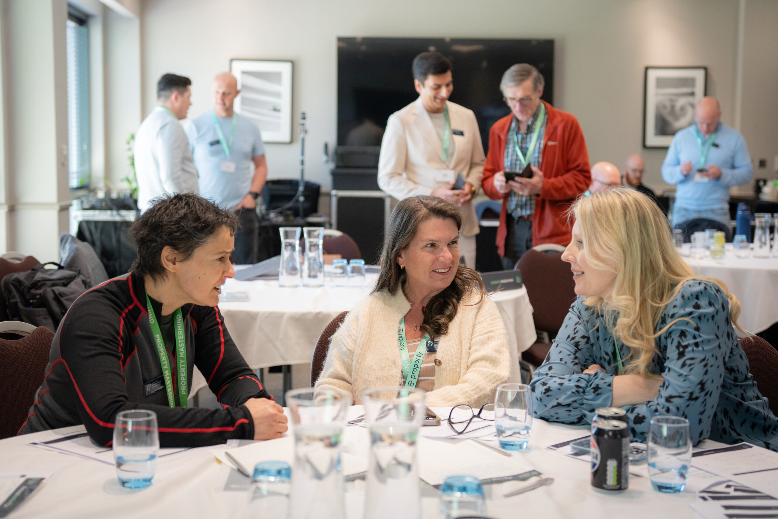 Business owners at a pin Mastermind event